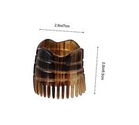 CIYODO Horn Scalp Massage Brush Fine Tooth Scrubber Comb for Shampoo Natural Material Hair Massager Tool to Stimulate Growth and Cleanse Comfortable Grip for Healthy Scalp Care