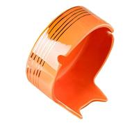 CIYODO Japanese Style Cat Shaped Ceramic Ashtray Bright Orange Indoor Ash Holder Compact Desktop Smoking Accessory for Home Living Decoration
