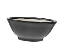 CIYODO Japanese Style Ceramic Grinding Bowl Black Multi Use Food Bowl for Home Restaurant Hotel for Grinding and Serving