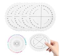 CIYODO Kumihimo Braiding Board with Foam Positioning Pins for Experimenting Braids Round Weaving Disk DIY Craft Tool for Jewelry Making