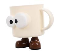 CIYODO Large Capacity Toothbrush Cup with Handle Cartoon Design Plastic Mouthwash Holder for Boys and Safe Material Organized Storage for Toothbrush and Toothpaste in Bathroom