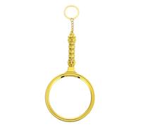 CIYODO Large Detachable Yellow Handheld Magnifier with Decorative Frame Lens Portable Magnifying Glass for Reading Jewelry Coins Maps Detailed Viewing Aid for Seniors and Low Vision Users