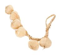 CIYODO Lifelike Artificial Garlic String Hanging Decoration Multi-function Fake Garlic Model for Home Kitchen Shop Photo Prop Farm Hotel Dining Ornament