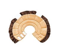 CIYODO Lion Shape Recovery Necklace Pet Collar for Dog 20-23cm Soft Fabric Anti-scratch Easy to Wear Adjust