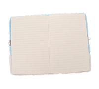 CIYODO Lockable Fluffy Fox Notebook for Secret Diary with Secure Lock Soft Plush Cover Portable Writing Journal Boys