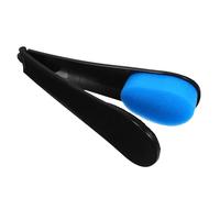 CIYODO Long Handle Lotion Applicator for Back with Blue Sponge, Curved Back Brush for Women Men Elderly, Shower Body Scrubber and Self Tanner Tool for Sunscreen and Skin Care