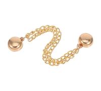 CIYODO Magnetic Clothing Clips with Chain Multi Function Shawl and Hem Clips Golden Easy Hem Durable No Sew for Pants and Cardigans