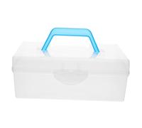 CIYODO Mahjong Tile Organizer Box with Handle Portable Mahjong Game Storage Container for Easy Carrying and Versatile Use the Go