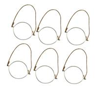 CIYODO Mason Jar Rope Handles for 70mm Regular Mouth Jars Stainless Steel Wire 6pcs Suitable for Pickling and Home Food Storage