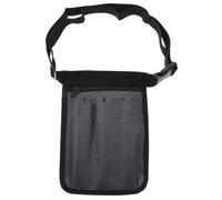CIYODO Medical Cross-body Waist Bag with Multi Compartments Grey Mesh Pocket Organizer for Nurses and Pet Doctors Easy-clean Tool Storage Pouch with Shoulder Strap
