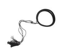 CIYODO Men's Arab Headband with Tassel Classic Black Polyester Head Scarf Rope for Middle East Costume Comfortable All Day Wear for Cosplay Masquerade Halloween and Fancy Dress Parties