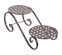 CIYODO Metal Planter Stand Indoor Display Holder for Home Balcony Bedroom Study Stable Floor-style Flower Pot Rack with Iron Frame Space-saving Plant Pot Organizer