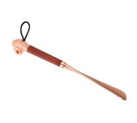 CIYODO Metal Shoe Horn Long Handled Zinc Alloy Lion Head Design for Seniors Pregnant Women Portable Shoehorn with Comfortable Grip for Home Outdoor Travel