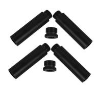 CIYODO Microphone Stand Extension Rod Kit 5/8 to 3/8 Thread with Metal Adapter, 4pcs Mic Arm Extension Tubes for Desk Boom Arm Stands, Black, Suitable for Live Streaming and Recording