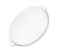 CIYODO Microwave Splatter Guard and Oven Lid 8" Glass Plate with Double Handles for Steaming and Baking