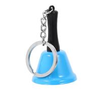 CIYODO Mini Hand Bell Keychain for Blue Metal Handheld Call Bell with Comfortable Grip Loud Sound for Early Education School Restaurant and Shopkeeper Use Decorative