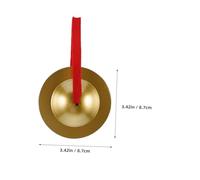 CIYODO Mini Metal Hand Cymbals Small Musical Percussion Instrument for Easy to Learn Dancing Props and Concert Use Portable Finger Cymbals for Stage Performances and Educational Play