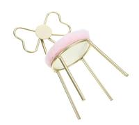 CIYODO Miniature Butterfly Chair with Pink Cushion for Dollhouse Bedroom Decor Adorable Mini Furniture for Dolls Realistic Vintage Style Photo Prop Smooth Surface Model