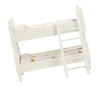 CIYODO Miniature Doll House Bunk Bed Model Realistic Mini Furniture for Doll House Decor Lightweight and Bedroom Accessory for Role Playing and Family Interaction