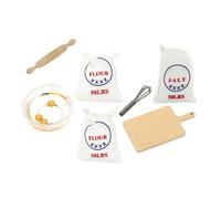 CIYODO Miniature Kitchen Play Set Dollhouse Food Models for Pretend Play Realistic Mini House Kitchen Supplies for Cooking Cognitive Development