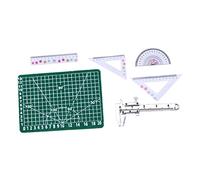 CIYODO Miniature Metal Vernier Caliper Model with Cutting Mat Mini Dollhouse Measuring Mini School Supplies for DIY Doll Accessories and Craft Decoration