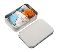 CIYODO Miniature Plush Little Bear Ornament in Blue Cloth Bag and Brown Tin Box Funny Decoration for Home Gift for Birthdays and Holidays Soft Wear-resistant Collectible