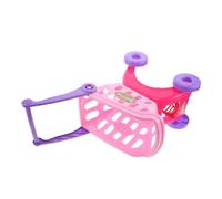 CIYODO Miniature Shopping Cart Realistic Supermarket Trolley with Wheels and Basket Skill-building Pretend Grocery Store Playset for Little Hands and Early Learning Fun