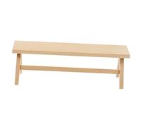 CIYODO Miniature Wooden Bench Model for Doll House Accessories Tiny Furniture for Playroom Living Room Bedroom Decor Lightweight Creative Mini Bench Model for Imaginative Play