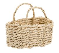 CIYODO Miniature Woven Basket Tiny Storage Basket for Dollhouse Decor DIY Crafts and Micro Landscape Accessories Rattan Material for Home Decoration and Photography Props