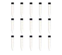 CIYODO Ml Glass Laboratory Centrifuge Test Tubes and Accurate Measurement Scale 15pcs with Leak-resistant Sealing with Lids Suitable for Scientific Experimental Consumables