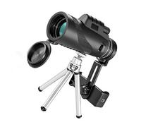 CIYODO Monocular Telescope 80X100 Night Vision Outdoor Low Light Monocular with Universal Phone Holder and Silver Aluminum Alloy Tripod for Bird Watching and Travel