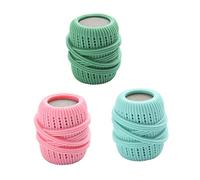 CIYODO Multi-Purpose Anti-Tangle Laundry Dryer Balls to Increase Friction TPE and Sponge Washing Balls 3pcs Random Color for Clothes Suitable for Washing Machine and Home Laundry Use
