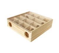 CIYODO Multi Wooden Maze Toy for Hamster Enrichment and Boredom Breaker Chinchilla and Dwarf Hamster Accessory