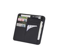 CIYODO Multifunctional Car Clip Holder for Sun Visor Black with Random Line Color Organizes Cards Receipts Sunglasses and Personal Items Keeps Car Tidy and Accessible Random Color