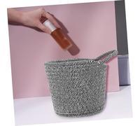 CIYODO Multifunctional Small Cotton Rope Storage Basket for Bathroom and Desk Lightweight Woven Organizer with Capacity Nordic Style Table Decor for Home and Office