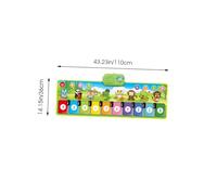 CIYODO Musical Piano Dance Mat for Educational Play Mat with Cartoon Animals Floor Carpet Stimulates Senses and Physical Development Safe Non-slip for Early Learning and Fun