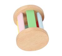 CIYODO Musical Wooden Rattle Roller Educational Hand Grasp for Sensory Development Lightweight and Portable for Visual and Auditory Stimulation for Boy Girl Months