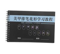 CIYODO Nail Art Practice Book with Various Templates for Beginners Portable Nail Design Exercise Drawing Workbook for Manicure Training and Skill Development