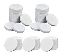 CIYODO Nail Buffing Discs, with Self-adhesive Back White 50pcs Fused Alumina Sanding Nail Pads for Exfoliating Dead Skin and Polishing for Pedicure and Manicure