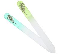 CIYODO Nail Files Fine Surface Sanding and Polish Removal Colorful 2pcs Glass Expert Grooming Tools for Natural and False Nails Suitable for Home and Salon Use