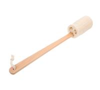 CIYODO Natural Loofah Stick Bath Exfoliating Brush with Long Wooden Handle, Green Loofah Sponge Body Cleaning Scrubber for Home Shower and Skin Care