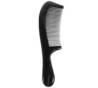 CIYODO Natural Ox Horn Comb for Home Use, Finely Polished Black round Hair Styling and Massage Comb that Does Not Hurt the Skin, Elegant Design Suitable for Travelling Use