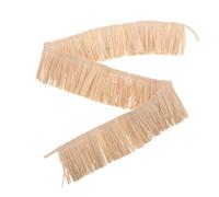 CIYODO Natural Raffia Straw Tassel Trim Meticulously Handwoven from Natural Plants with Artistic Elegance and Stylish Flair for Shoes and Handbags for Creative Projects and DIY Crafting