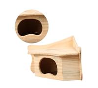 CIYODO Natural Solid Wooden House Rat Squirrel Rodent Hammock Hamster Stuff Gerbil Chinchilla Bunny Indoors Rabbits Nest Playpen Pet Play Pen Hutch Houses Beds Hamster Cage Log