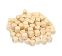 CIYODO Natural Wood Wooden Blocks for Crafts Play Sand Pit Fillers Safe Mini Square Pieces for Preschool Playground and Family Restaurant Activities