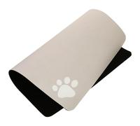 CIYODO Non-spill Dog Bowl Mat Slip Pet Feeding Area Mat Absorbent Diatomite Pad