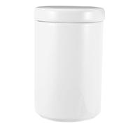 CIYODO Nordic Style Ceramic Storage Jar with Lid White Porcelain Kitchen Container for Tea Sugar Spice Wide Mouth Sealed Canister for Fresh Food Storage and Easy Cleaning