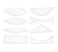 CIYODO Optical Lens Science Experiment Kit 8pcs Set Acrylic Convex and Concave Lenses Physics Optics Tools for Students Stem Education