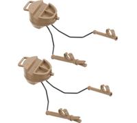 CIYODO Outdoor Headphone Holder 1 Pair Helmet Rail Adapter Multi-functional Design Noise Reduction Plastic Metal Rack
