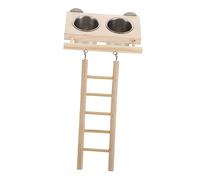 CIYODO Parrot Feeding Cup Ladder Combination Bird Food Bowl for Cage Material Safe for Parrots Parrot Eating Bowl